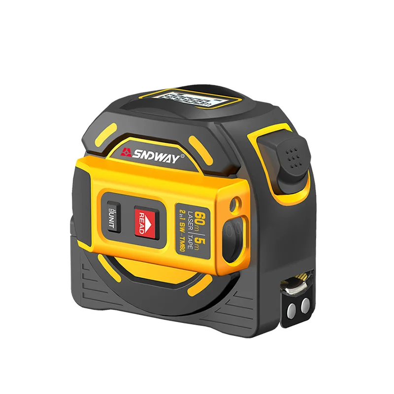 SNDWAY New Laser Distance Tape Rangefinder Multi-function Self-Locking Hand Tool Device SW-TM40 SW-TM60
SNDWAY New Laser Distance Tape Rangefinder Multi-function Self-Locking Hand Tool Device SW-TM40 SW-TM60