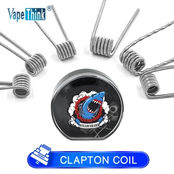 Vapethink Steam Shark Prebuilt Fused Clapton Coil Alien Clapton Premade Core Electronic Cigarette Heating Resistance Rda Coil
Vapethink Steam Shark Prebuilt Fused Clapton Coil Alien Clapton Premade Core Electronic Cigarette Heating Resistance Rda Coil
