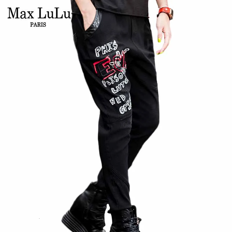 Max LuLu 2019 Fashion Korean Ladies Punk Trousers Womens Printed Autumn Jeans Vintage Elastic Embroidery Harem Pants Plus Size
Max LuLu 2019 Fashion Korean Ladies Punk Trousers Womens Printed Autumn Jeans Vintage Elastic Embroidery Harem Pants Plus Size