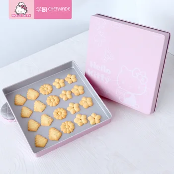 Hello Kitty 11inch Non-stick Square Cake Biscuit Cookie Baking Tray Baby Food Eggtart Soluble Beans Mold Tray Baking Accessories
Hello Kitty 11inch Non-stick Square Cake Biscuit Cookie Baking Tray Baby Food Eggtart Soluble Beans Mold Tray Baking Accessories