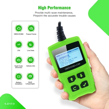 OBD II Scanner Universal Code Readers Engine Scan Tool Check Engine Light Car Diagnostic Tool OBDII Scanner with Battery Test
OBD II Scanner Universal Code Readers Engine Scan Tool Check Engine Light Car Diagnostic Tool OBDII Scanner with Battery Test