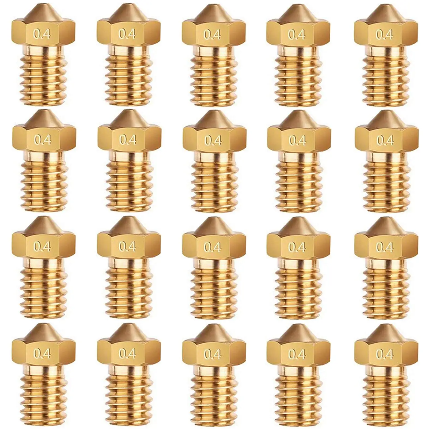 100PCS V5 V6 Nozzle 3D Printer Parts Extruder Nozzle M6 Threaded Nozzles 0.25 0.3 0.4 0.5 0.6 0.8 1.0mm for 1.75mm Filament
100PCS V5 V6 Nozzle 3D Printer Parts Extruder Nozzle M6 Threaded Nozzles 0.25 0.3 0.4 0.5 0.6 0.8 1.0mm for 1.75mm Filament