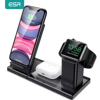 ESR 3 In 1 Qi Wireless Charger Stand for iPhone SE 2020 11 Pro X XS XR 8 for AirPods Pro Apple Watch Fast Wireless Charger 10W
ESR 3 In 1 Qi Wireless Charger Stand for iPhone SE 2020 11 Pro X XS XR 8 for AirPods Pro Apple Watch Fast Wireless Charger 10W