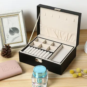 Double Drawer Jewelry Box Earring Necklace Bracelet Storage Box Large Capacity Waterproof
Double Drawer Jewelry Box Earring Necklace Bracelet Storage Box Large Capacity Waterproof