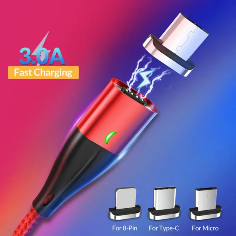 Magnetic Type C USB Charging Cable for iPhone X XS XR 7 8 plus Samsung Fast Charging Micro usbC Type C Cable Mobile Phone Cables
Magnetic Type C USB Charging Cable for iPhone X XS XR 7 8 plus Samsung Fast Charging Micro usbC Type C Cable Mobile Phone Cables