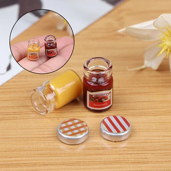 2PCS 1:12 Dollhouse Miniature Food Mini Strawberry Sauce Jam Honey Food for Blyth Pullip Barbi Doll Kitchen Toy Accessories
2PCS 1:12 Dollhouse Miniature Food Mini Strawberry Sauce Jam Honey Food for Blyth Pullip Barbi Doll Kitchen Toy Accessories