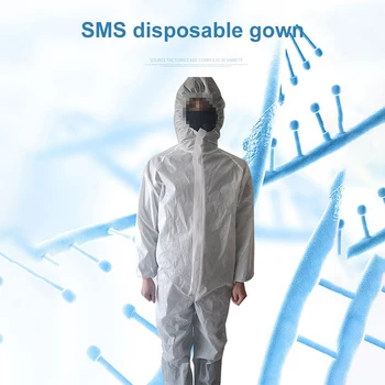 Breathable PPE White Anti-static traje proteccion virus suit SML Non Woven Isolation Suit Unisex Dust-proof Hooded Coverall Suit
Breathable PPE White Anti-static traje proteccion virus suit SML Non Woven Isolation Suit Unisex Dust-proof Hooded Coverall Suit
