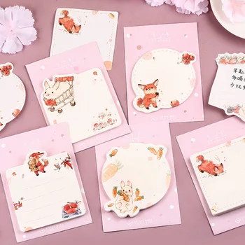 30pcs/lot 6 Designs For Choice Kawaii Cartoon Animals Rabbit Fox Memo Pad Sticky Notes Notepad Diary Self-Stick Notes Memo Pads
30pcs/lot 6 Designs For Choice Kawaii Cartoon Animals Rabbit Fox Memo Pad Sticky Notes Notepad Diary Self-Stick Notes Memo Pads