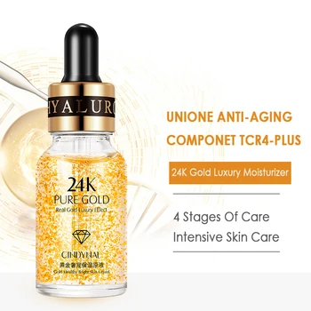24K Gold Pure Hyaluronic Acid Serum Anti Aging Wrinkle Moisturizing Skin Care Whitening Essence Skin Care TSLM1 
24K Gold Pure Hyaluronic Acid Serum Anti Aging Wrinkle Moisturizing Skin Care Whitening Essence Skin Care TSLM1