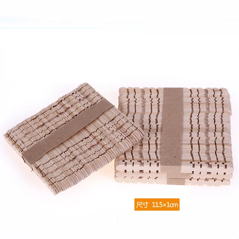 Generic DIY Wooden Stick Popsicle Ice Cream Sticks Colorful Hand Best