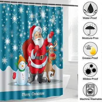 Christmas Bath Mat and Shower Curtain Set Anti Slip Toilet Bathroom Rugs Christmas Decoration Home Decor Bathtub Art Decor
Christmas Bath Mat and Shower Curtain Set Anti Slip Toilet Bathroom Rugs Christmas Decoration Home Decor Bathtub Art Decor