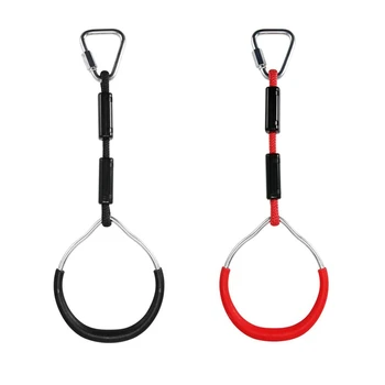 2 Pcs Heavy Duty Swing Gymnastic Rings Children Trapeze Bar Pull Up Gym Rings Ring for Kids Boys Girls Red & Black
2 Pcs Heavy Duty Swing Gymnastic Rings Children Trapeze Bar Pull Up Gym Rings Ring for Kids Boys Girls Red & Black