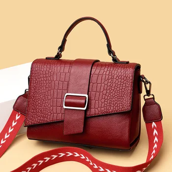 New Soft Leather Flap Bags Women Shoulder CrossBody Bags Lady Fashion Alligator Women Messenger Bag Women's Leather Handbags 
New Soft Leather Flap Bags Women Shoulder CrossBody Bags Lady Fashion Alligator Women Messenger Bag Women's Leather Handbags