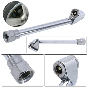 Car Pumping Tool Tire Multi-Purpose Air Pump Replacement Accessory Nozzle Gauge Inflator Head Silver Metal Material 
Car Pumping Tool Tire Multi-Purpose Air Pump Replacement Accessory Nozzle Gauge Inflator Head Silver Metal Material