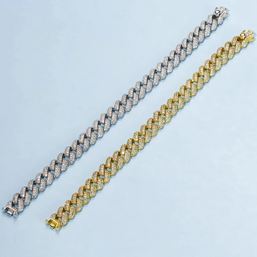 Hip Hop Rock Solid 925 Sterling Silver Created Moissanite Diamonds Cuba Bracelets for Men Women Fine Jewelry 4 Mallzona H733eb4c0a04b45de837762516ef82cf8z Hip Hop Rock Solid 925 Sterling Silver Created Moissanite Diamonds Cuba Bracelets for Men Women Fine Jewelry Mallzona