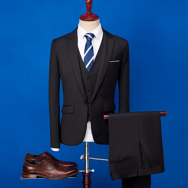 Pop Spring Men Suits Mens Fashion Business Casual Silm Wedding 3 Piece Suit Blazer With Pants Vest Size 2XL
Pop Spring Men Suits Mens Fashion Business Casual Silm Wedding 3 Piece Suit Blazer With Pants Vest Size 2XL