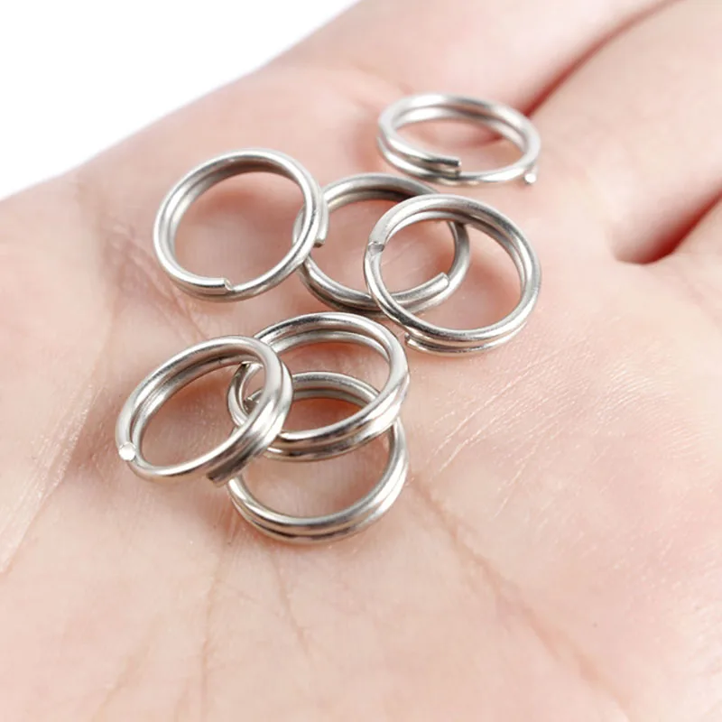50pcs Stainless Steel Split Ring Diameter from 4mm to 11mm Heavy Duty Fishing Double Ring Connector Fishing Accessories
50pcs Stainless Steel Split Ring Diameter from 4mm to 11mm Heavy Duty Fishing Double Ring Connector Fishing Accessories