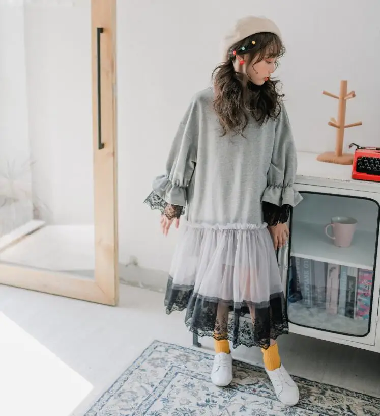 8.15 AA945 Korean Girl Dresses 2019 Autumn Leisure Loose Girls'Clothes Long Girl Dress size 110-165cm Kids Dress Retail
8.15 AA945 Korean Girl Dresses 2019 Autumn Leisure Loose Girls'Clothes Long Girl Dress size 110-165cm Kids Dress Retail