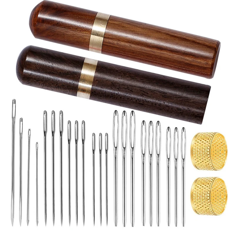 Nonvor 22pcs Big Eye Hand Sewing Needles Threading Apparel, Household Needles, Leather Sewing Needles Kit DIY Accessories
Nonvor 22pcs Big Eye Hand Sewing Needles Threading Apparel, Household Needles, Leather Sewing Needles Kit DIY Accessories