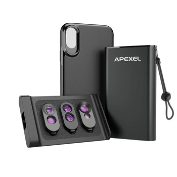 Macro lens phone APEXEL phone lens for iphone X iphone XS Max fisheye wide-angle macro telephoto external mobile phone lens
Macro lens phone APEXEL phone lens for iphone X iphone XS Max fisheye wide-angle macro telephoto external mobile phone lens