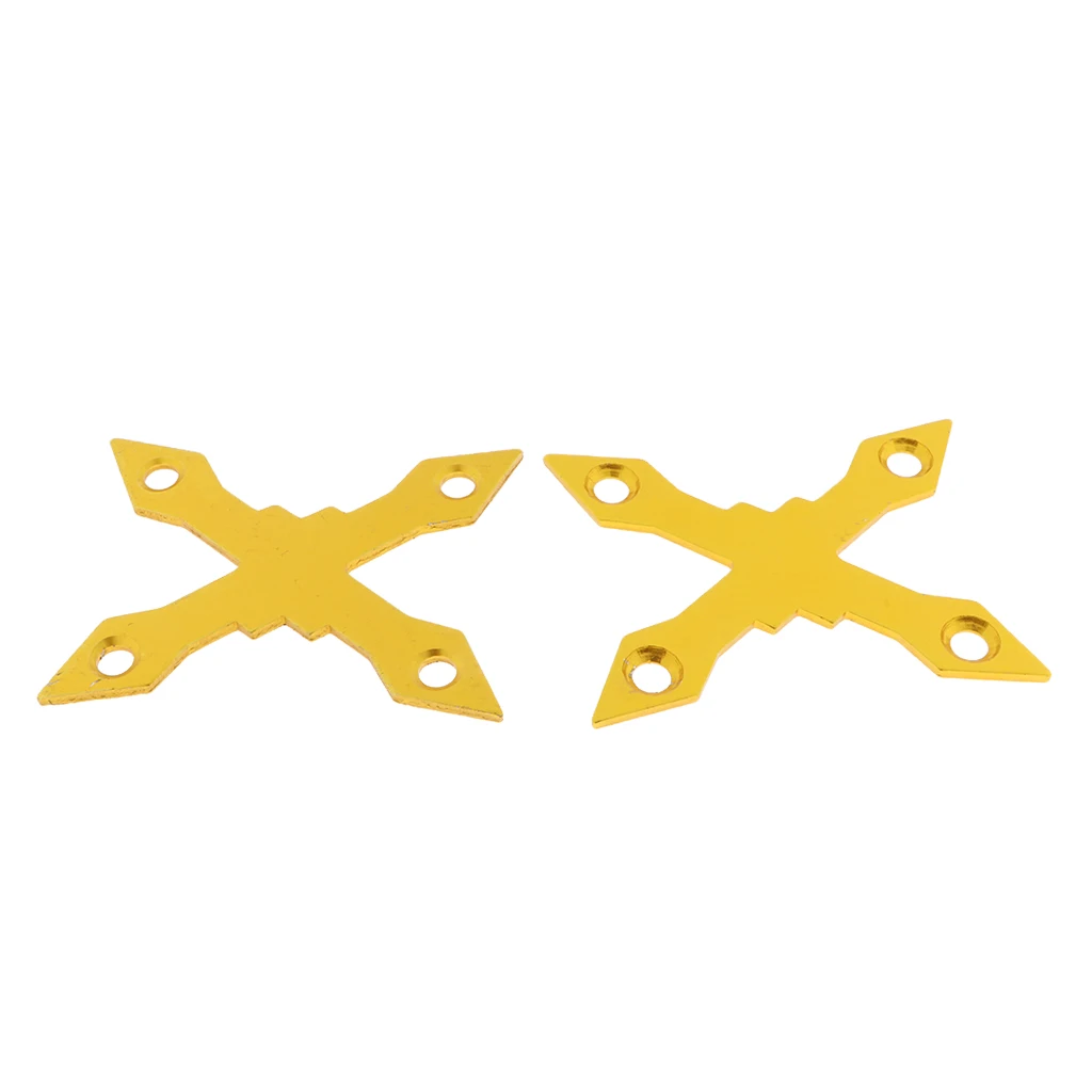 2pcs X-Shaped 4 Holes Aluminum Alloy Anti-Collapse Skateboard Longboard Deck Gaskets Pads 2pcs X-Shaped 4 Holes Aluminum Alloy Anti-Collapse Skateboard Longboard Deck Gaskets Pads