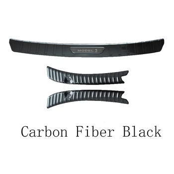 1Set Car Rear Boot Trunk Bumper Protector For Tesla Model3 Trunk Accessories Rear Guard Plate inner and outer Cover Carbon Fiber
1Set Car Rear Boot Trunk Bumper Protector For Tesla Model3 Trunk Accessories Rear Guard Plate inner and outer Cover Carbon Fiber