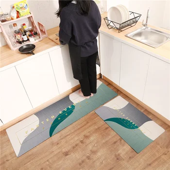 Modern Home Long Kitchen Mat Soft And Comfortable PVC Leather Kitchen Carpet Easy To Scrub Anti-skid Oil-proof Floor Mat
Modern Home Long Kitchen Mat Soft And Comfortable PVC Leather Kitchen Carpet Easy To Scrub Anti-skid Oil-proof Floor Mat