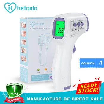 HeTaiDa Digital Thermometer Medical Forehead Non-Contact Body Thermometer Infrared LCD Body Fever Thermometer for Adult and Baby
HeTaiDa Digital Thermometer Medical Forehead Non-Contact Body Thermometer Infrared LCD Body Fever Thermometer for Adult and Baby