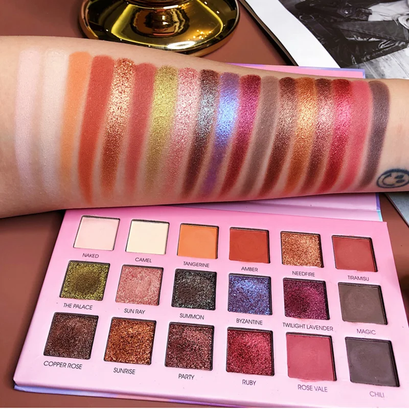 18 Colors NUDE Metallic Shimmer Matte Eyeshadow Palette Glitter Silky Powder Makeup Smooth Natural Lasting Eye Shadow TSLM1
18 Colors NUDE Metallic Shimmer Matte Eyeshadow Palette Glitter Silky Powder Makeup Smooth Natural Lasting Eye Shadow TSLM1