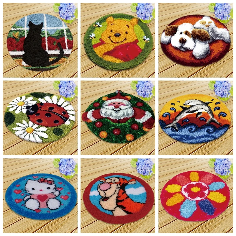 Cartoon Cat Cushion Latch Hook Kit Pillow Mat DIY Crafts Pattern Cross Stitch Needlework set Crocheting Cushion Embroidery Kit
Cartoon Cat Cushion Latch Hook Kit Pillow Mat DIY Crafts Pattern Cross Stitch Needlework set Crocheting Cushion Embroidery Kit