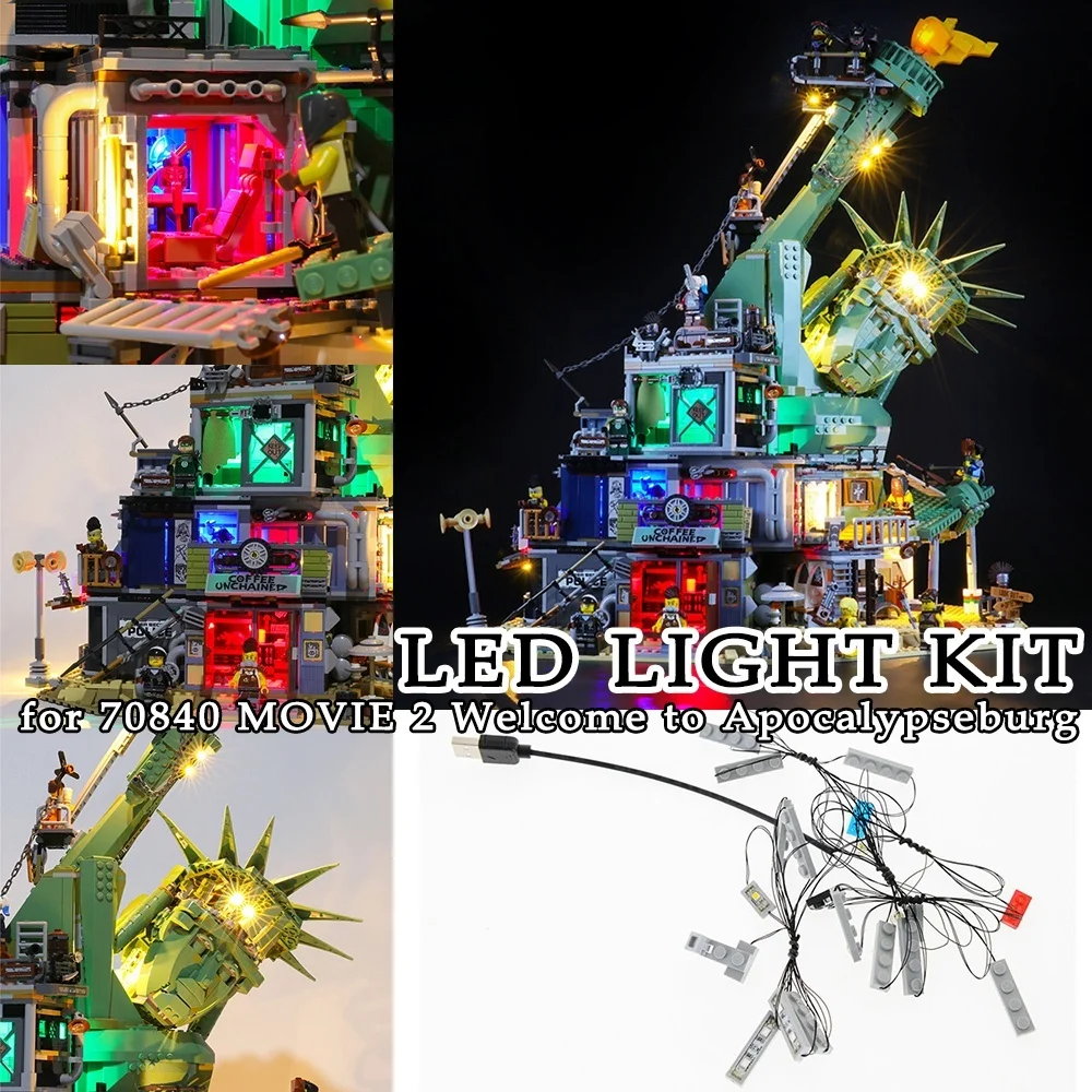 LED Light Kit for 70840 Building Blocks Kit Bricks Classic Model Toys Decorative Lights USB Interface
LED Light Kit for 70840 Building Blocks Kit Bricks Classic Model Toys Decorative Lights USB Interface