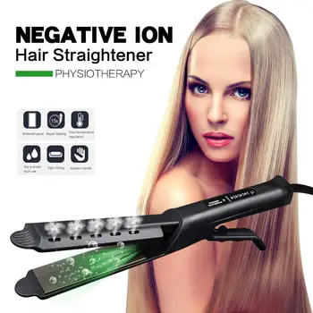 Hair Straightener Steam Ceramic Negative Ion Flat Iron Hair Straightener X Type For Straightens & Curls With Adjustable Temp
Hair Straightener Steam Ceramic Negative Ion Flat Iron Hair Straightener X Type For Straightens & Curls With Adjustable Temp