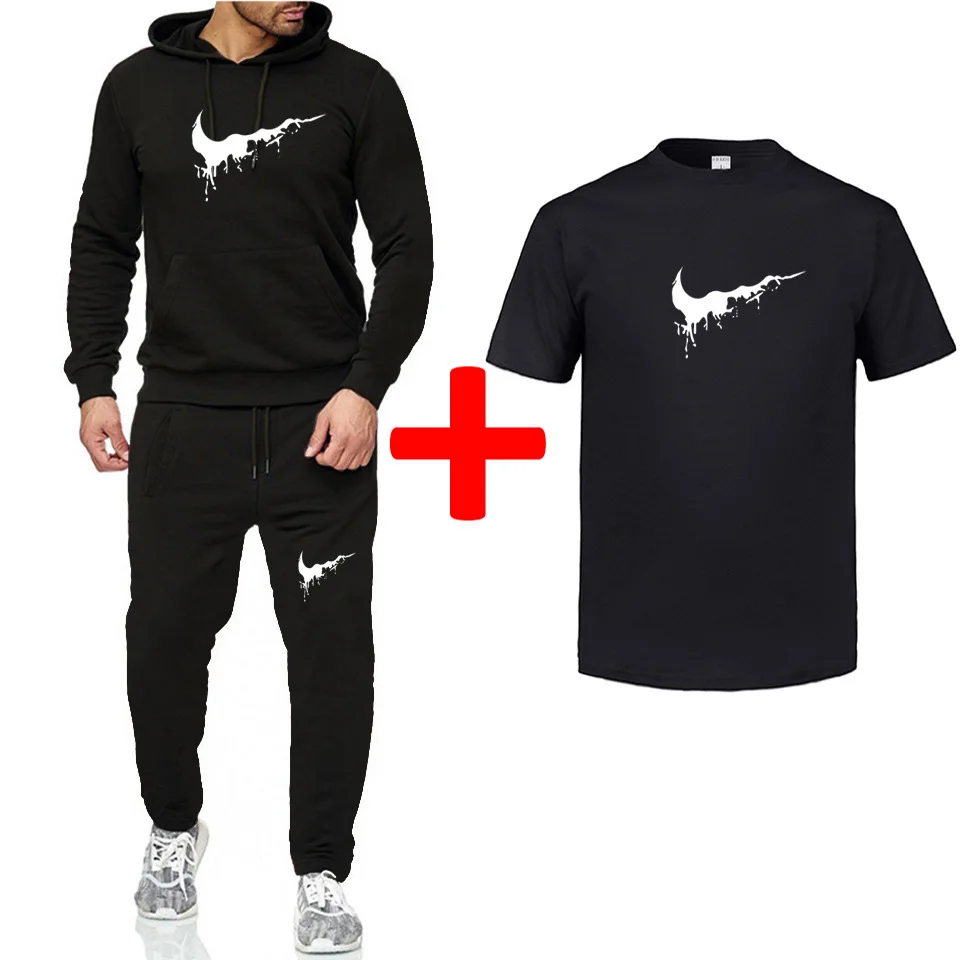 New 2019 Brand Fashion Men Tracksuit Hoodie Tracksuit Sport Suit Sweatshirts+Sweatpants+T shirts Sets Fleece Hooded Male
New 2019 Brand Fashion Men Tracksuit Hoodie Tracksuit Sport Suit Sweatshirts+Sweatpants+T shirts Sets Fleece Hooded Male