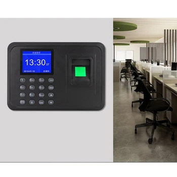 NEW-Fingerprint Attendance Machine LCD Display USB Fingerprint Attendance System Time Clock Employee Checking-In Recorder(US Plu
NEW-Fingerprint Attendance Machine LCD Display USB Fingerprint Attendance System Time Clock Employee Checking-In Recorder(US Plu