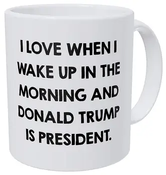 I Love When I Wake Up In The Morning and Donald Trump Is President 11 Ounces Funny Coffee Mug
I Love When I Wake Up In The Morning and Donald Trump Is President 11 Ounces Funny Coffee Mug