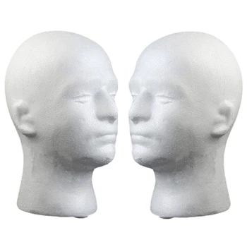 ABVP 2Pcs/Lot Male Foam Mannequin Head Wig Glasses Hat Display Stand with Positioning Holes
ABVP 2Pcs/Lot Male Foam Mannequin Head Wig Glasses Hat Display Stand with Positioning Holes