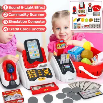 25PCS Electronic Cash Register Toy Supermarket Pretend Play Educational Toy With Scanner Sound Music Microphone Calculator Toy
25PCS Electronic Cash Register Toy Supermarket Pretend Play Educational Toy With Scanner Sound Music Microphone Calculator Toy