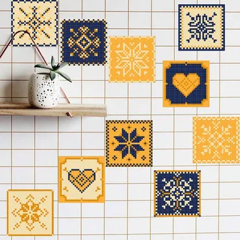 3D Tile Stickers Set 20 units Square Waterproof Simple European Style Easy Peel Stick For Kitchen Bathroom Floor Wall Decor New
3D Tile Stickers Set 20 units Square Waterproof Simple European Style Easy Peel Stick For Kitchen Bathroom Floor Wall Decor New