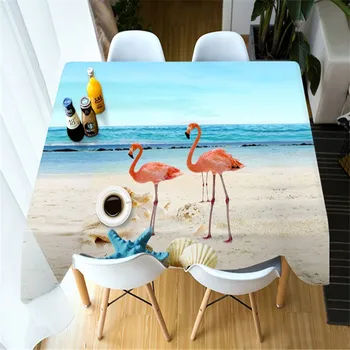 Customizable 3D Round Tablecloth Red Flamingo Blue Sea View Pattern Washable Thicken Cotton Rectangular Dining Table Cloth
Customizable 3D Round Tablecloth Red Flamingo Blue Sea View Pattern Washable Thicken Cotton Rectangular Dining Table Cloth
