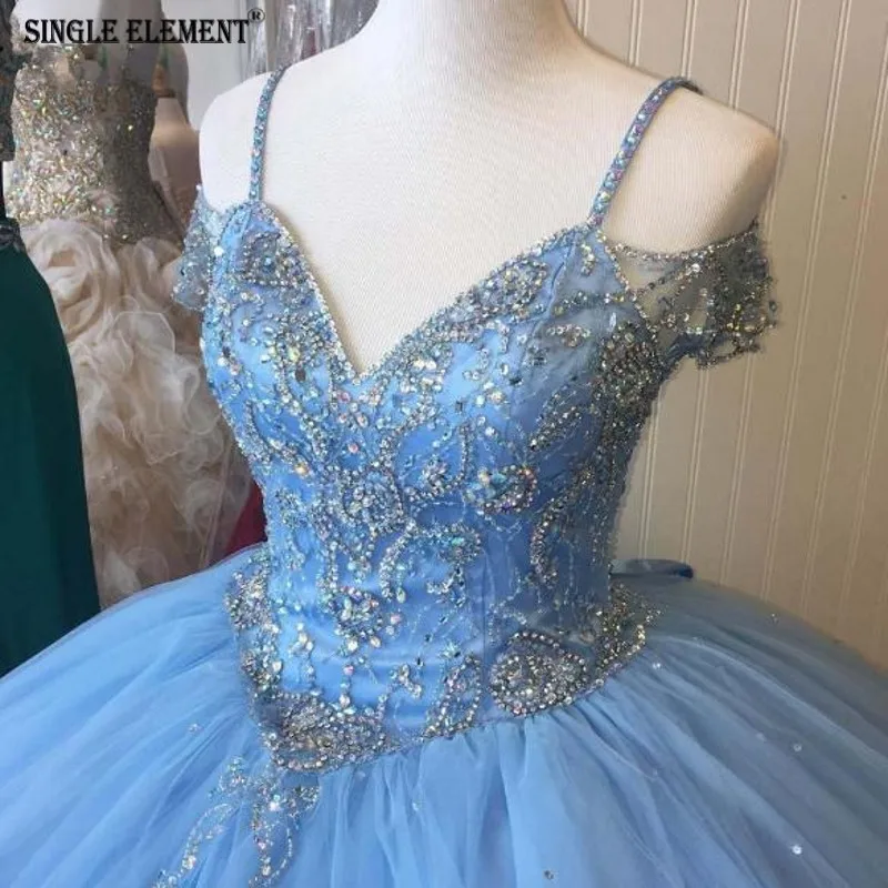 SINGLE ELEMENT Spaghetti Strap Tulle Sweet Formal Ball Gown Quinceanera Dresses
SINGLE ELEMENT Spaghetti Strap Tulle Sweet Formal Ball Gown Quinceanera Dresses