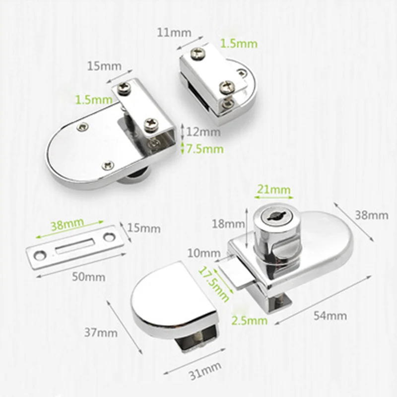 3pcs Zinc Alloy Door Lock Keys Home Kitchen Double Glass Surface Treatment Cabinet Closet Furniture Locks
3pcs Zinc Alloy Door Lock Keys Home Kitchen Double Glass Surface Treatment Cabinet Closet Furniture Locks