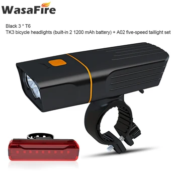 Waterproof Headlight USB Rechargeable Built-In 5200mAh 3Modes Bicycle Light Bike Accessories With Taillight Bike Headlight
Waterproof Headlight USB Rechargeable Built-In 5200mAh 3Modes Bicycle Light Bike Accessories With Taillight Bike Headlight