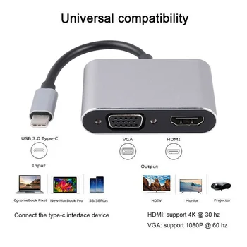 Usb C HDMI USBC to HDMI Converter Adapter Type C to DMI/USB Type C USB C To VGA For HDMI Multiport Adapter
Usb C HDMI USBC to HDMI Converter Adapter Type C to DMI/USB Type C USB C To VGA For HDMI Multiport Adapter