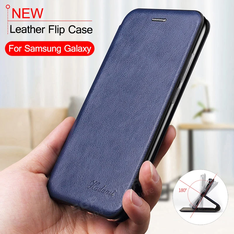 Кожаный чехол-книжка для Samsung Galaxy Note 10 Plus + 9 8 чехол-бумажник A50 A40 A70 A10 A20 A20e A30 M10