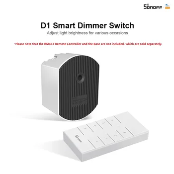 SONOFF Smart Dimmer Switch Remote/Voice Control Single/Countdown WiFi Smart Light Switch for Incandescen Bulb Dimmable LED Light
SONOFF Smart Dimmer Switch Remote/Voice Control Single/Countdown WiFi Smart Light Switch for Incandescen Bulb Dimmable LED Light