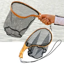 Black Net Nylon+Wood Fishing Landing Net Portable Fly Fishing Net Landing Catch And Release Net Wooden Frame Fish Accessories
Black Net Nylon+Wood Fishing Landing Net Portable Fly Fishing Net Landing Catch And Release Net Wooden Frame Fish Accessories