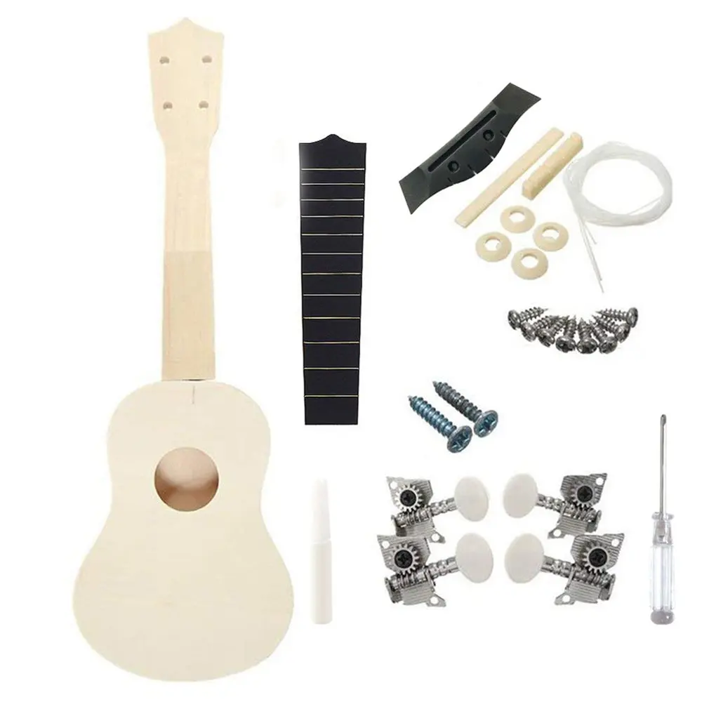 Assemble 21 Inch Ukulele Diy Children's Small Guitar Round Set Durable And Practical Wooden Small Guitar
Assemble 21 Inch Ukulele Diy Children's Small Guitar Round Set Durable And Practical Wooden Small Guitar