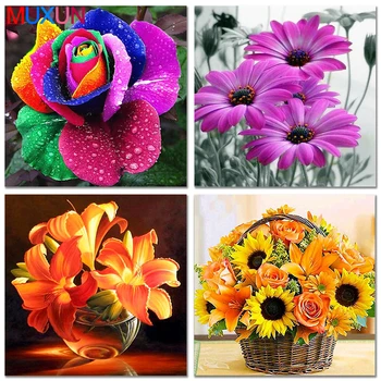 Muxun Diamond Embroidery Cross Stitch Kit Flower Diamond Painting Square/Round Diy Diamond Art Scenic Home Decoration Gift WX002 
Muxun Diamond Embroidery Cross Stitch Kit Flower Diamond Painting Square/Round Diy Diamond Art Scenic Home Decoration Gift WX002