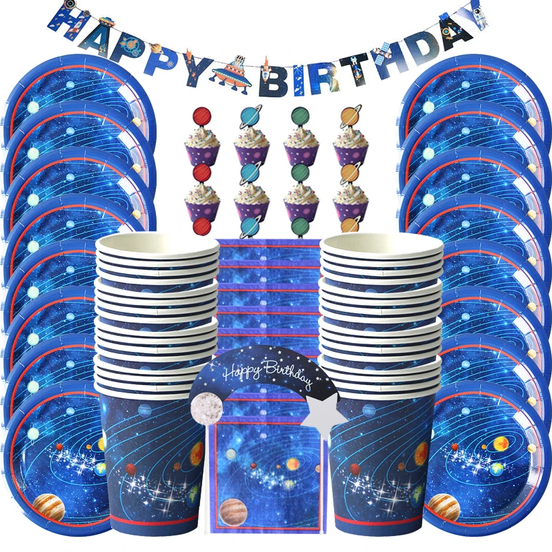 Galaxy Outer Space Party Decor Disposable Tableware Set Solar Plante Party Kids Happy Birthday Gifts Paper Cup/Napkin/Plates
Galaxy Outer Space Party Decor Disposable Tableware Set Solar Plante Party Kids Happy Birthday Gifts Paper Cup/Napkin/Plates