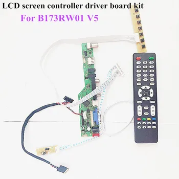 For B173RW01 V5 60Hz laptop LCD screen LVDS WLED 40-pin 17.3" 1600*900 HDMI/VGA/AV/Audio/RF/USB TV53 controller driver board kit
For B173RW01 V5 60Hz laptop LCD screen LVDS WLED 40-pin 17.3" 1600*900 HDMI/VGA/AV/Audio/RF/USB TV53 controller driver board kit
